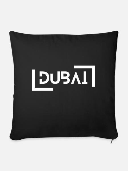 Dubai - Sofakissenbezug 45 x 45 cm - Schwarz