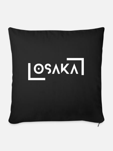 Osaka - Sofakissenbezug 45 x 45 cm - Schwarz