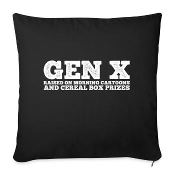 Gen X FAFO Génération X - Housse de coussin décorative 45 x 45 cm - noir - Devant