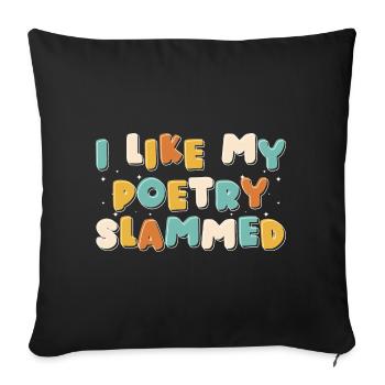 Poesie Autor Feder - Sofakissenbezug 45 x 45 cm - Schwarz - Vorne