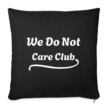 On s’en fout Club Ménopause - Housse de coussin décorative 45 x 45 cm - noir - Devant