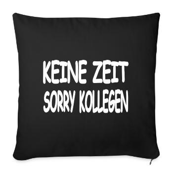 Chers collègues - Housse de coussin décorative 45 x 45 cm - noir - Devant