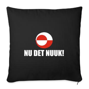 Groenland - Nu Det Nuuk - Danemark - Danemark - Housse de coussin décorative 45 x 45 cm - noir - Devant
