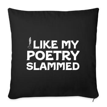 Bold Quill Poetry Slam Graphic Tee - Sofa pillowcase 17,3'' x 17,3'' (45 x 45 cm) - black - Front