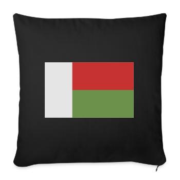 Madagascar flag - Sofa pillowcase 17,3'' x 17,3'' (45 x 45 cm) - black - Front