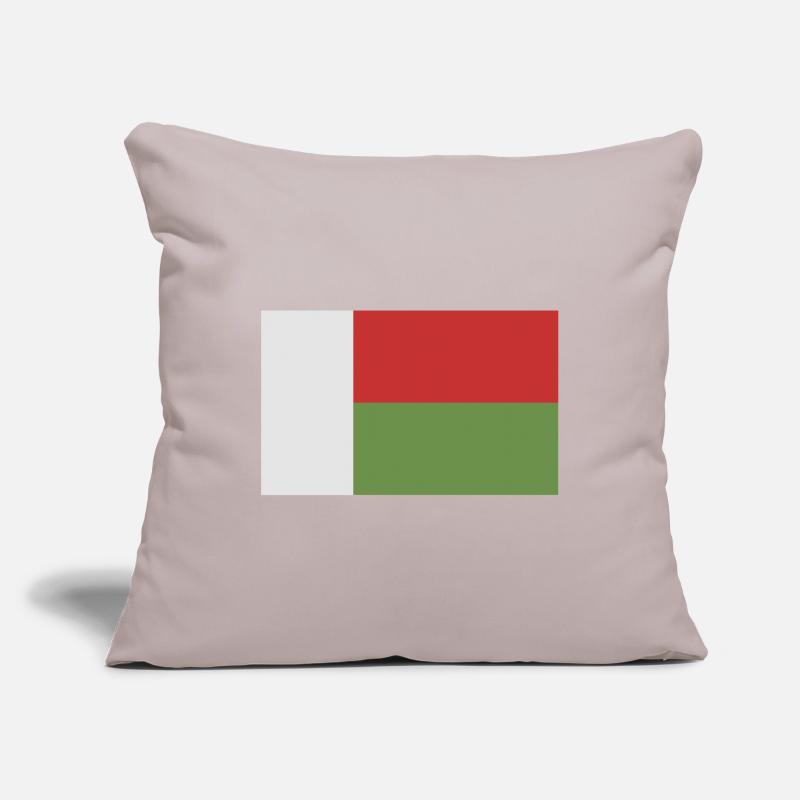 Drapeau de Madagascar Housse de coussin décorative 45 x 45 cm