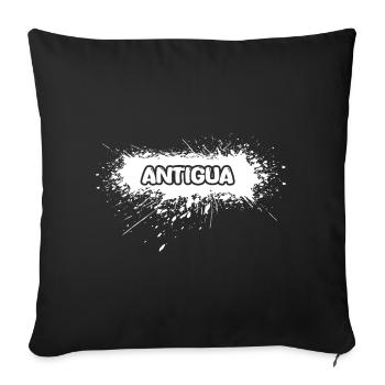 Antigua - Sofa pillowcase 17,3'' x 17,3'' (45 x 45 cm) - black - Front