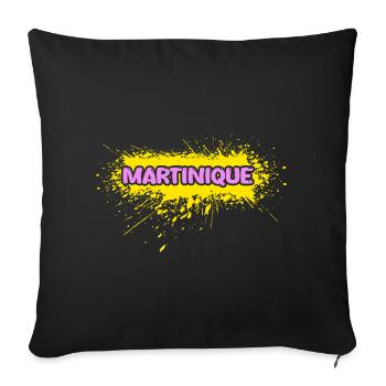 Martinique - Sofakissenbezug 45 x 45 cm - Schwarz - Vorne