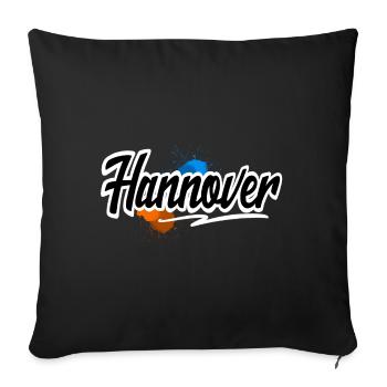 Hannover - Sofakissenbezug 45 x 45 cm - Schwarz - Vorne
