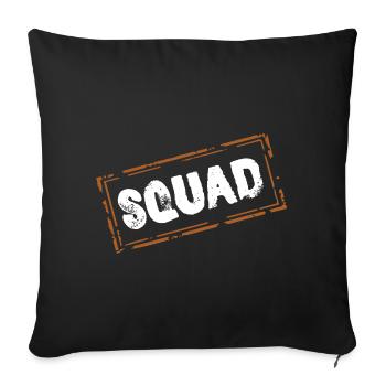 Squad - Sofa pillowcase 17,3'' x 17,3'' (45 x 45 cm) - black - Front