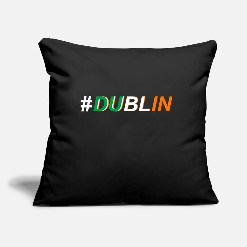 Trèfle d'île de Dublin Irlande Housse de coussin décorative 45 x 45 cm