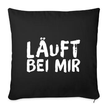 Cooler Spruch - Sofakissenbezug 45 x 45 cm - Schwarz - Vorne