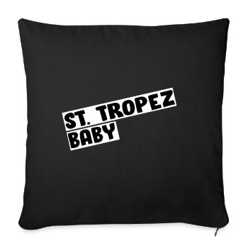St. Tropez Baby - Housse de coussin décorative 45 x 45 cm - noir - Devant