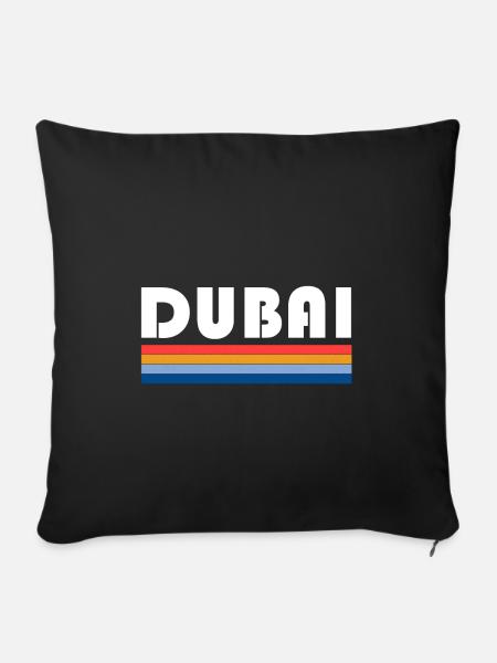 Dubai - Sofakissenbezug 45 x 45 cm - Schwarz