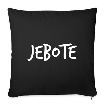 Jebote - Sofakissenbezug 45 x 45 cm - Schwarz - Vorne