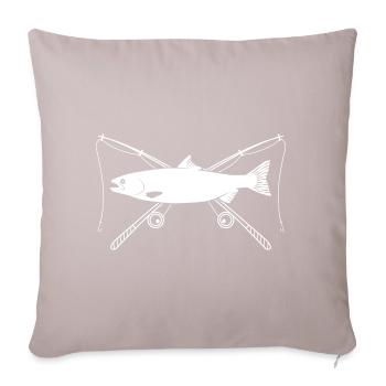 Angeln - Sofakissenbezug 45 x 45 cm - helles Taupe - Vorne