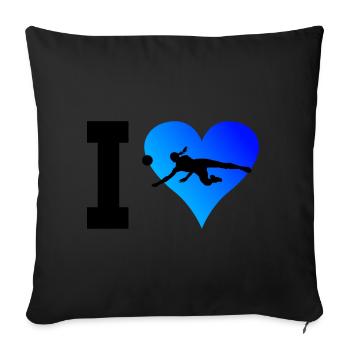Volleyball Men's Volleyball Women's Volleyball Volleyball - Sofa pillowcase 17,3'' x 17,3'' (45 x 45 cm) - black - Front