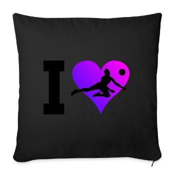 Volleyball Men's Women's Volleyball Players Volleyballspi - Sofa pillowcase 17,3'' x 17,3'' (45 x 45 cm) - black - Front