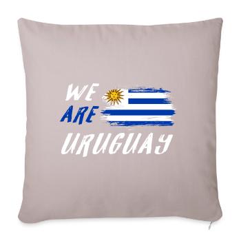 nous sommes l'Uruguay - Housse de coussin décorative 45 x 45 cm - taupe clair - Devant