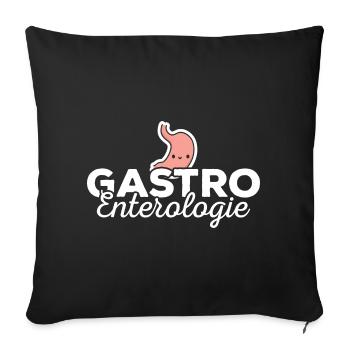 Gastroenterologie Gastroenterologe - Sofakissenbezug 45 x 45 cm - Schwarz - Vorne