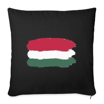 Hongrie - Housse de coussin décorative 45 x 45 cm - noir - Devant