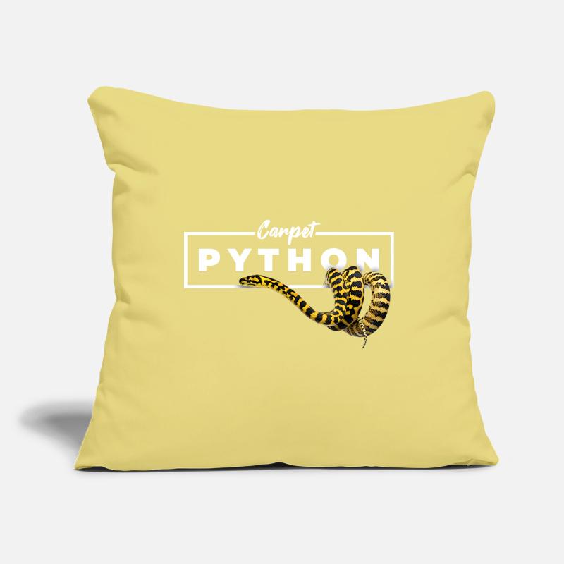 Tapis Python Geometric Reptile Owner Housse de coussin décorative 45 x 45 cm