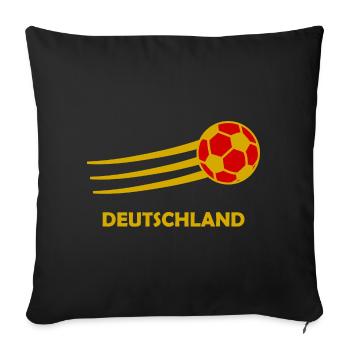 The miracle from Germany - Sofa pillowcase 17,3'' x 17,3'' (45 x 45 cm) - black - Front