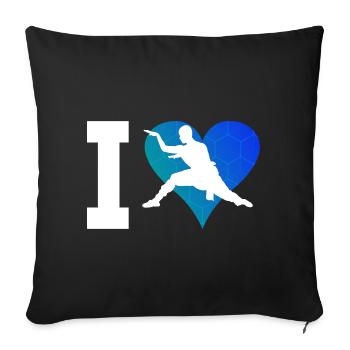 Kung Fu Kungfu Kungfu pour hommes Wushu féminin - Housse de coussin décorative 45 x 45 cm - noir - Devant