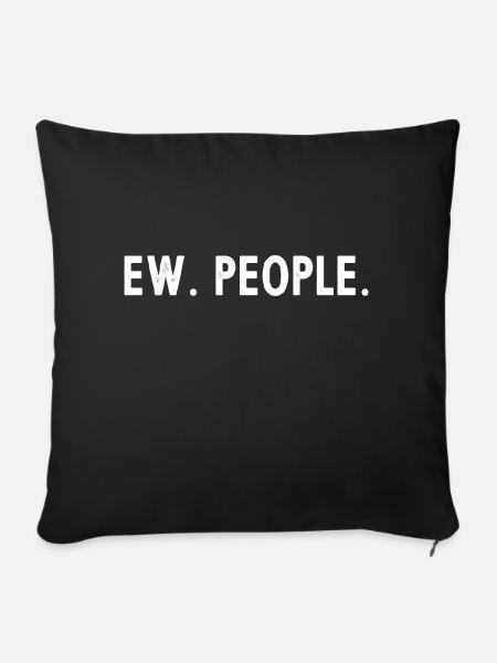 Ew People - Sofakissenbezug 45 x 45 cm - Schwarz