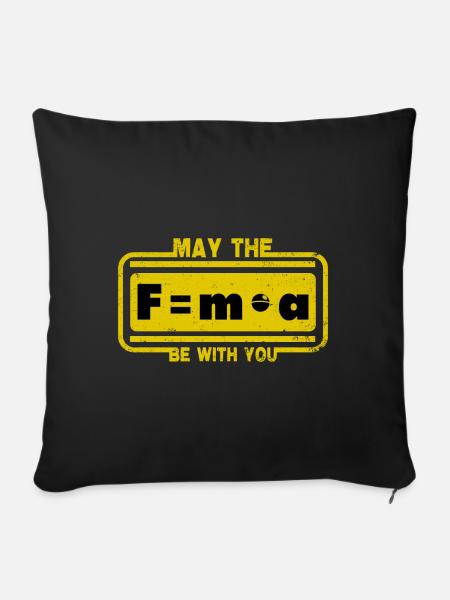 May the force be with you - Sofakissenbezug 45 x 45 cm - Schwarz