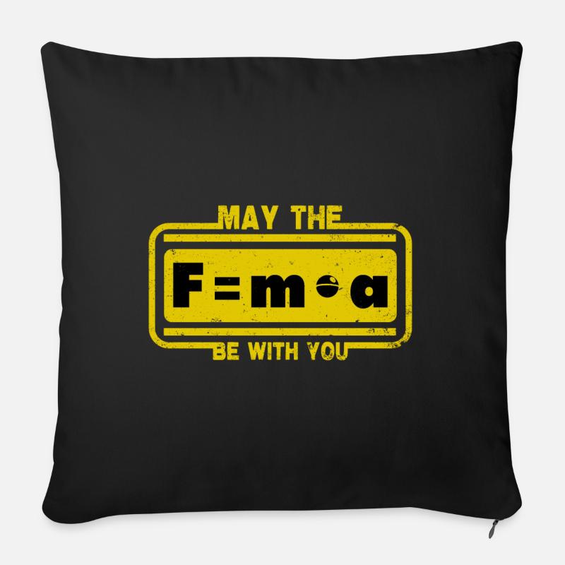 May the force be with you - Sofakissenbezug 45 x 45 cm - Schwarz