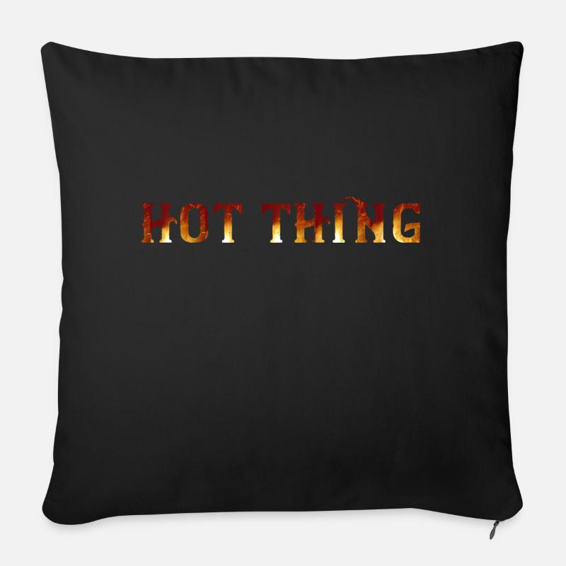 Hot Thing - Sofa pillowcase 17,3'' x 17,3'' (45 x 45 cm) - black