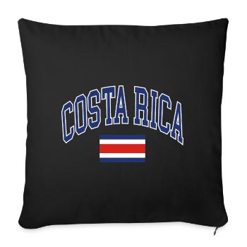 Costa Rica - Housse de coussin décorative 45 x 45 cm - noir - Devant