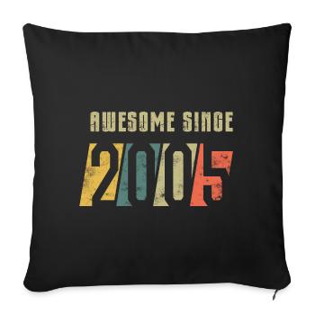 20th Birthday Class 2005 - Sofa pillowcase 17,3'' x 17,3'' (45 x 45 cm) - black - Front