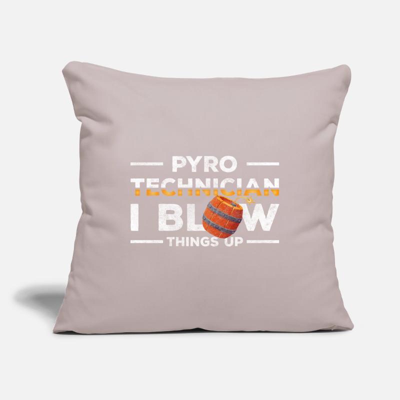 Sécurité de combustion colorée Pyro Housse de coussin décorative 45 x 45 cm