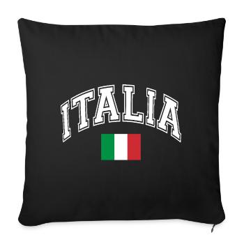 Italie - Housse de coussin décorative 45 x 45 cm - noir - Devant