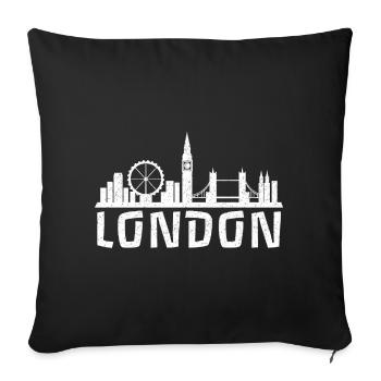 L’appel de Londres - Housse de coussin décorative 45 x 45 cm - noir - Devant