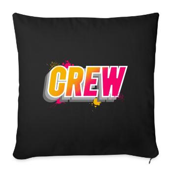 Crew - Sofakissenbezug 45 x 45 cm - Schwarz - Vorne