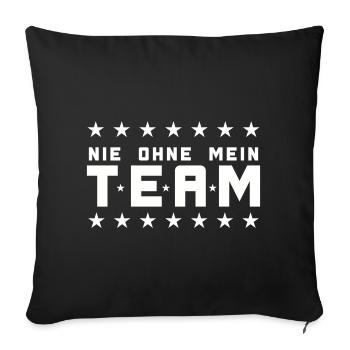 My Team - Sofa pillowcase 17,3'' x 17,3'' (45 x 45 cm) - black - Front
