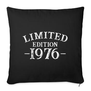 1976 Vintage 1976 Birthday Gift - Sofa pillowcase 17,3'' x 17,3'' (45 x 45 cm) - black - Front