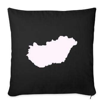 Ungarn Land - Sofakissenbezug 45 x 45 cm - Schwarz - Vorne