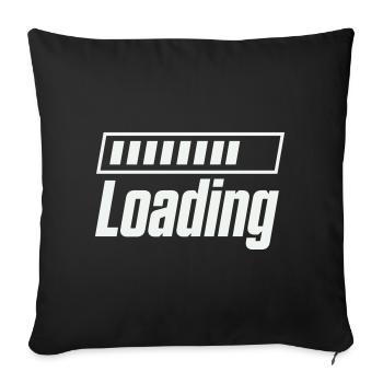Chargement de la barre de chargement - Housse de coussin décorative 45 x 45 cm - noir - Devant