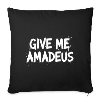 Give me Amadeus - Sofa pillowcase 17,3'' x 17,3'' (45 x 45 cm) - black - Front
