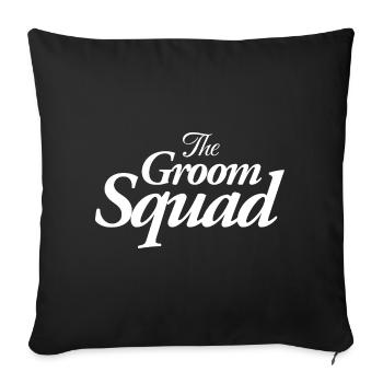 The Groom Squad - Sofa pillowcase 17,3'' x 17,3'' (45 x 45 cm) - black - Front