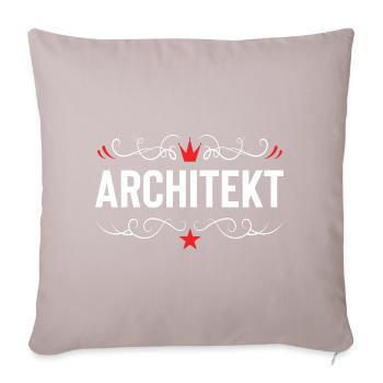 Architekt Beruf - Sofakissenbezug 45 x 45 cm - helles Taupe - Vorne