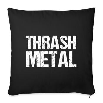 Thrash Metal Grunge Typography - Sofa pillowcase 17,3'' x 17,3'' (45 x 45 cm) - black - Front