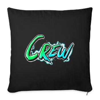 crew - Sofa pillowcase 17,3'' x 17,3'' (45 x 45 cm) - black - Front