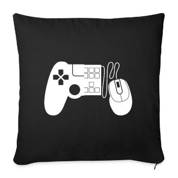 Gaming Controller - Sofakissenbezug 45 x 45 cm - Schwarz - Vorne