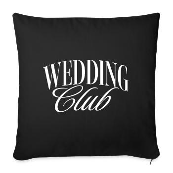 Club de mariage - Housse de coussin décorative 45 x 45 cm - noir - Devant