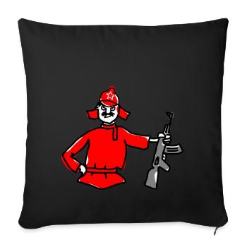 army soldier soldier knight world war world59 - Sofa pillowcase 17,3'' x 17,3'' (45 x 45 cm) - black - Front